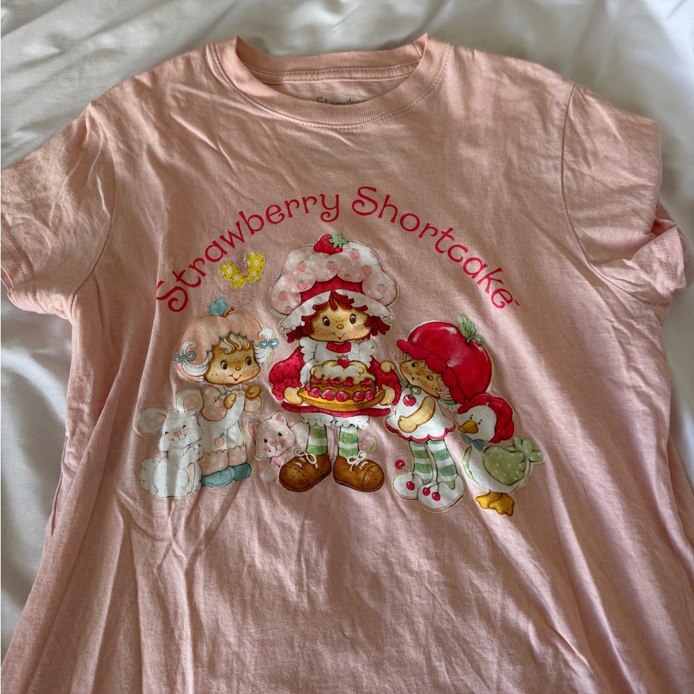 Strawberry Shortcake Women's Pink Graphic Tee